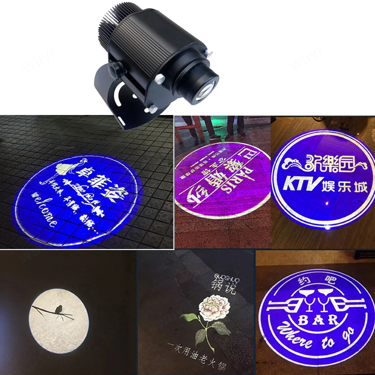 IP65 Waterproof Gobo Logo Advertising Projector 40W 60W 80W 100W Stationary and Rotating Customized Reminder Warning Sign Light
IP65 Waterproof Gobo Logo Advertising Projector 40W 60W 80W 100W Stationary and Rotating Customized Reminder Warning Sign Light