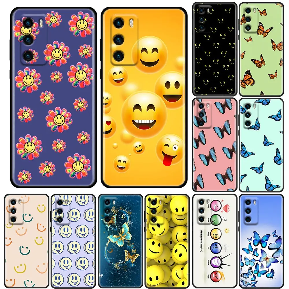 Phone Case for Huawei P10 Lite P20 Case P30 P40 Lite P50 Pro Plus P Smart Z Soft Silicone Cover Smile Face Butterfly
Phone Case for Huawei P10 Lite P20 Case P30 P40 Lite P50 Pro Plus P Smart Z Soft Silicone Cover Smile Face Butterfly