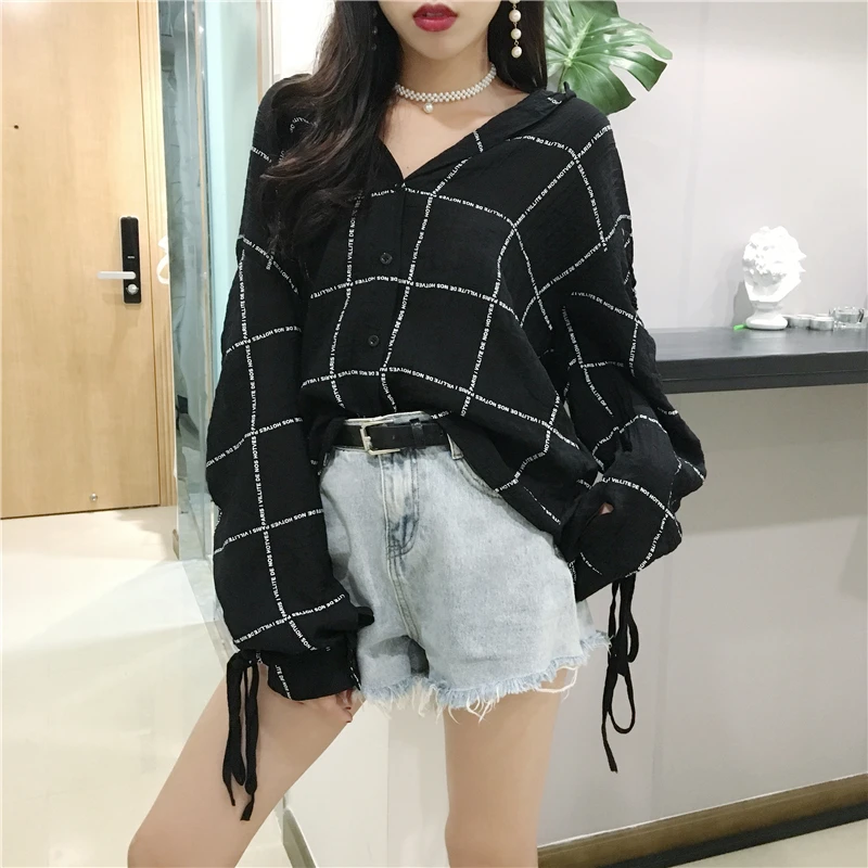 Ladies Fashion Bat Sleeve Lace-up Shirts Blouses Women Tops Female Woman Button Up Shirt Casual Student Girls Long Sleeve Blouse
Ladies Fashion Bat Sleeve Lace-up Shirts Blouses Women Tops Female Woman Button Up Shirt Casual Student Girls Long Sleeve Blouse