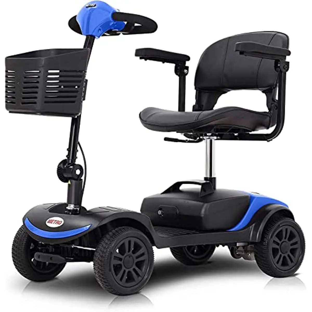 

Folding Electric Powered Mobility Scooters for Seniors Adults, 4 Wheel Compact Mobile Scooter for Travel - Long Range Power