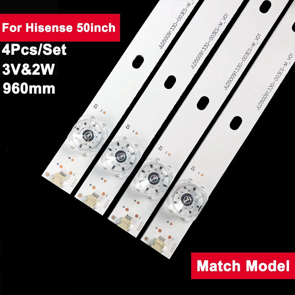 4pcs 3V2W Led Backlight TV Repair For Hisense 50inch HZ50A55 H50E3A HZ50A65E HA50A57 HZ50A66ED JL.D50091330-003ES-M_V01 50R6040E 
4pcs 3V2W Led Backlight TV Repair For Hisense 50inch HZ50A55 H50E3A HZ50A65E HA50A57 HZ50A66ED JL.D50091330-003ES-M_V01 50R6040E
