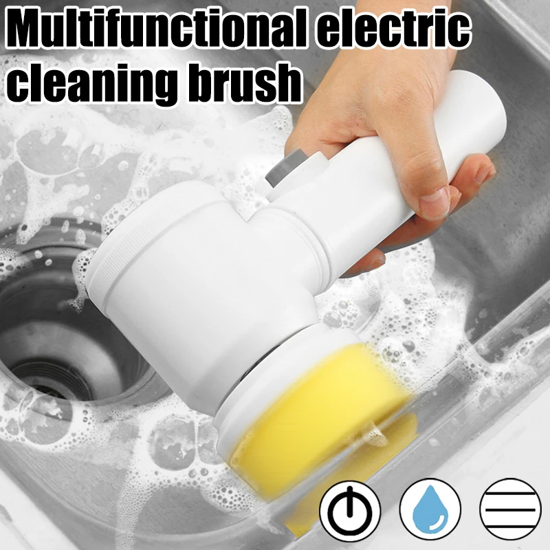 Electric Brush Cleaner 5-in-1 Handheld Kitchen Bathroom Sink Cleaning Tool Bathtub Tile Professional Cleaning Brush For Home
Electric Brush Cleaner 5-in-1 Handheld Kitchen Bathroom Sink Cleaning Tool Bathtub Tile Professional Cleaning Brush For Home