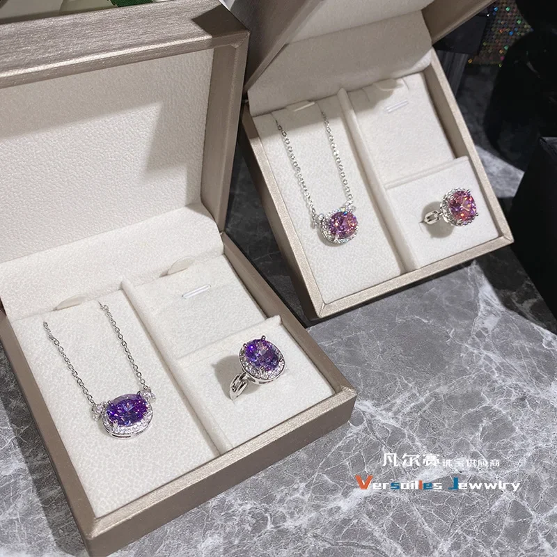 Высокое качество роскошный MDLFES Moissan Diamond Style новый комплект для женщин большой