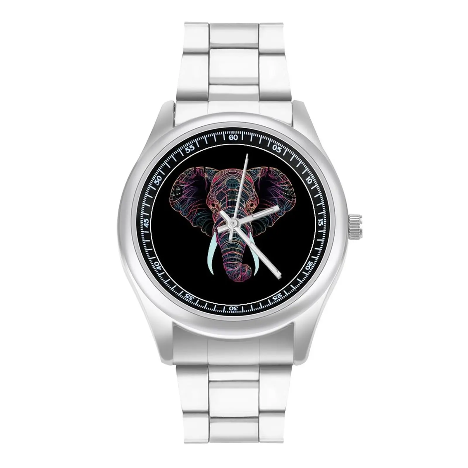 Elephant Quartz Watch Illustration Minimalist Line Art Stainless Design Wrist Watches Men Outdoor Elastic Upwrist Wristwatch
Elephant Quartz Watch Illustration Minimalist Line Art Stainless Design Wrist Watches Men Outdoor Elastic Upwrist Wristwatch