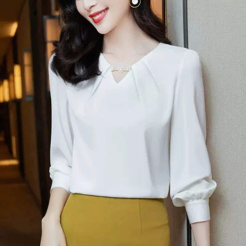 High-End Elegant Fashion Embroidered Flares Chic Solid Color Blouses 2023 New Office Lady Women's Clothing Korean Top T-Shirt
High-End Elegant Fashion Embroidered Flares Chic Solid Color Blouses 2023 New Office Lady Women's Clothing Korean Top T-Shirt