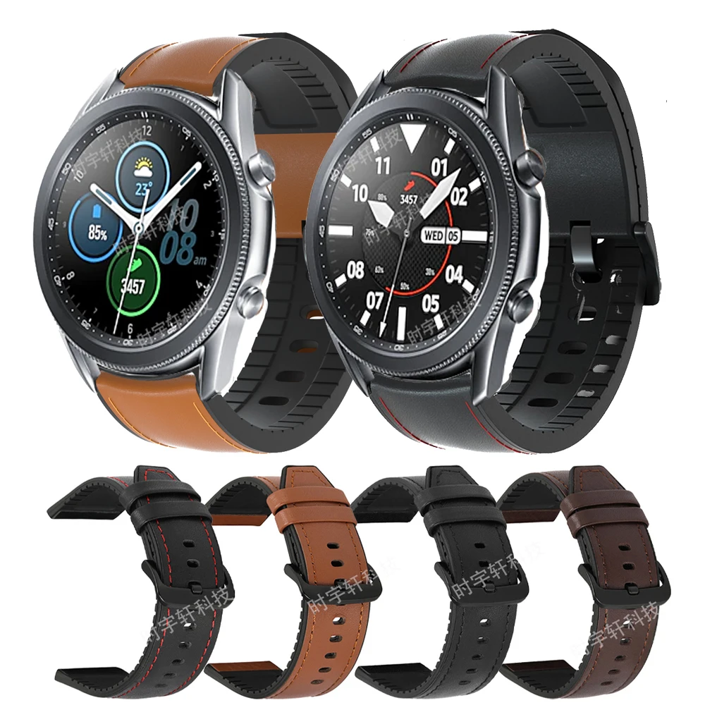 Ремешок спортивный для Samsung Galaxy Watch 3 41 мм 45 мм, силиконовый кожаный браслет для мужских смарт-часов Gear S3 Frontier S2 42 46 мм
Ремешок спортивный для Samsung Galaxy Watch 3 41 мм 45 мм, силиконовый кожаный браслет для мужских смарт-часов Gear S3 Frontier S2 42 46 мм