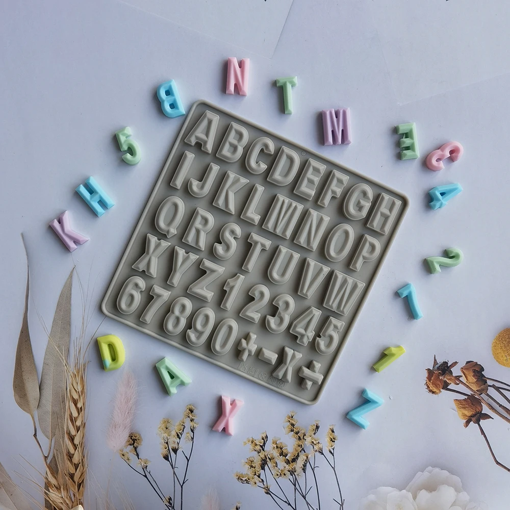 Silicone Chocolate Mold 26 Letter Number Chocolate Baking Tools Non-stick Silicone Cake Mold Jelly And Candy Mold 3D Mold DIY
Silicone Chocolate Mold 26 Letter Number Chocolate Baking Tools Non-stick Silicone Cake Mold Jelly And Candy Mold 3D Mold DIY