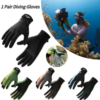 1 Pair Summer Diving Gloves for Men Women Snorkeling Paddling Surfing Kayaking Canoeing Wetsuit Gloves Water Sports Mittens