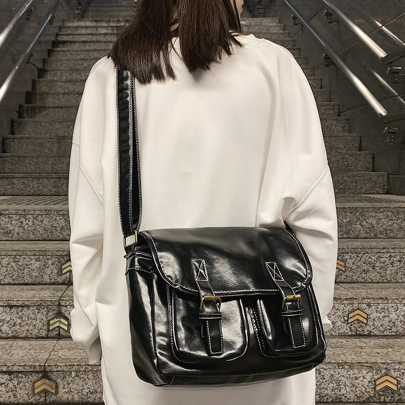 Ins Large-capacity Niche Pu Bag Student Class Handbag School Bag Female Harajuku Ulzzang Shoulder Bag Messenger Bag
Ins Large-capacity Niche Pu Bag Student Class Handbag School Bag Female Harajuku Ulzzang Shoulder Bag Messenger Bag