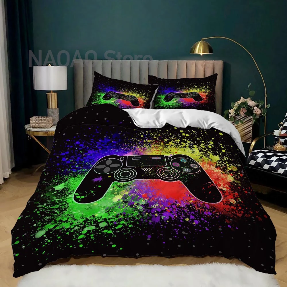 Cool Gamer Duvet Cover Microfiber Bedspread on the Bed Comforter Cover Zipper Design Queen King Bedding Set With Pillowcase
Cool Gamer Duvet Cover Microfiber Bedspread on the Bed Comforter Cover Zipper Design Queen King Bedding Set With Pillowcase