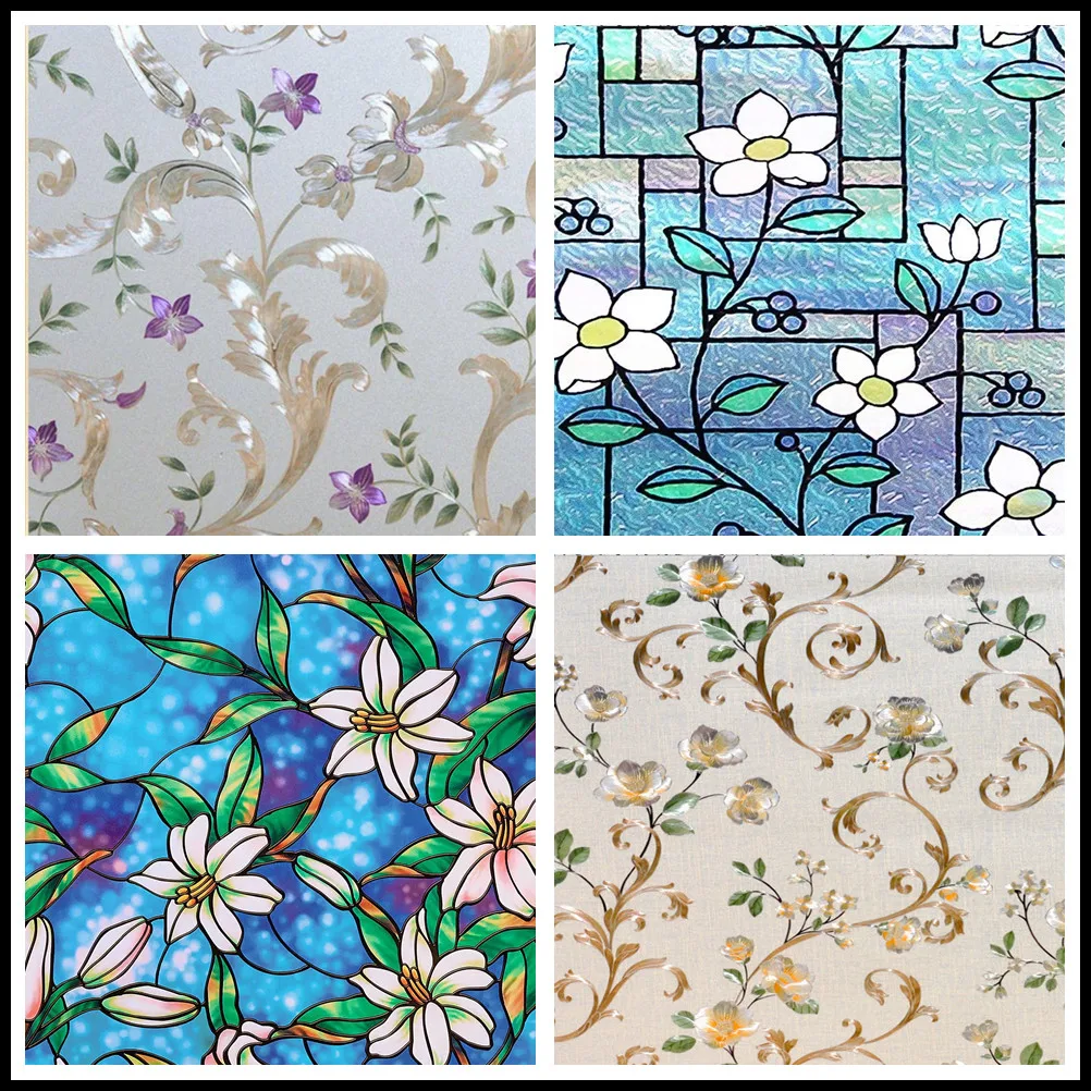 Window Privacy Film Stained Glass Window Film Non-Adhesive Static Cling Decor Window Stickers Heat Blocker Heat Control for Home
Window Privacy Film Stained Glass Window Film Non-Adhesive Static Cling Decor Window Stickers Heat Blocker Heat Control for Home