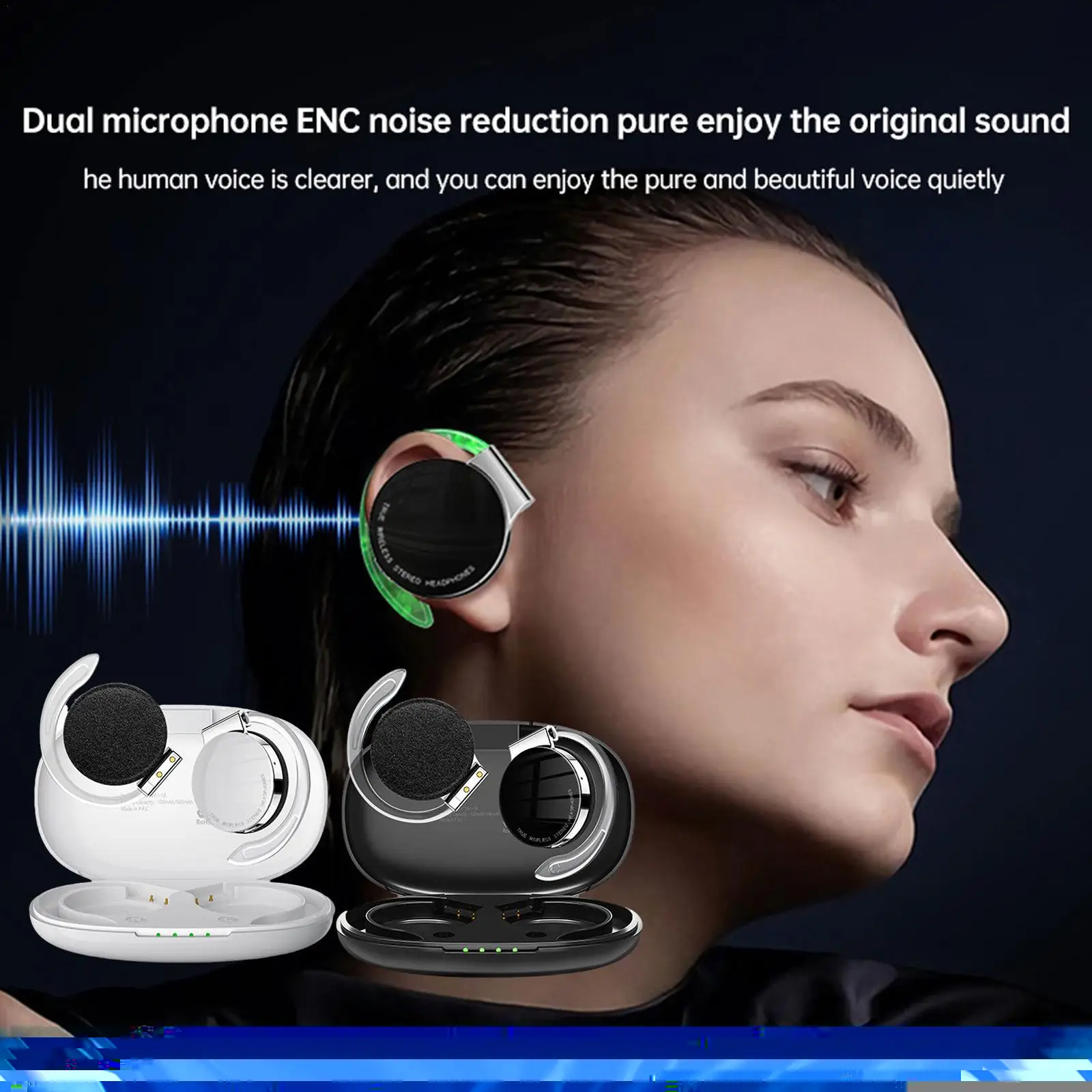 Earhook Sports Earphones Running With Mic Waterproof IPX5 Headset Bluetooth Wireless Earphone Black White For Sports Girl
Earhook Sports Earphones Running With Mic Waterproof IPX5 Headset Bluetooth Wireless Earphone Black White For Sports Girl