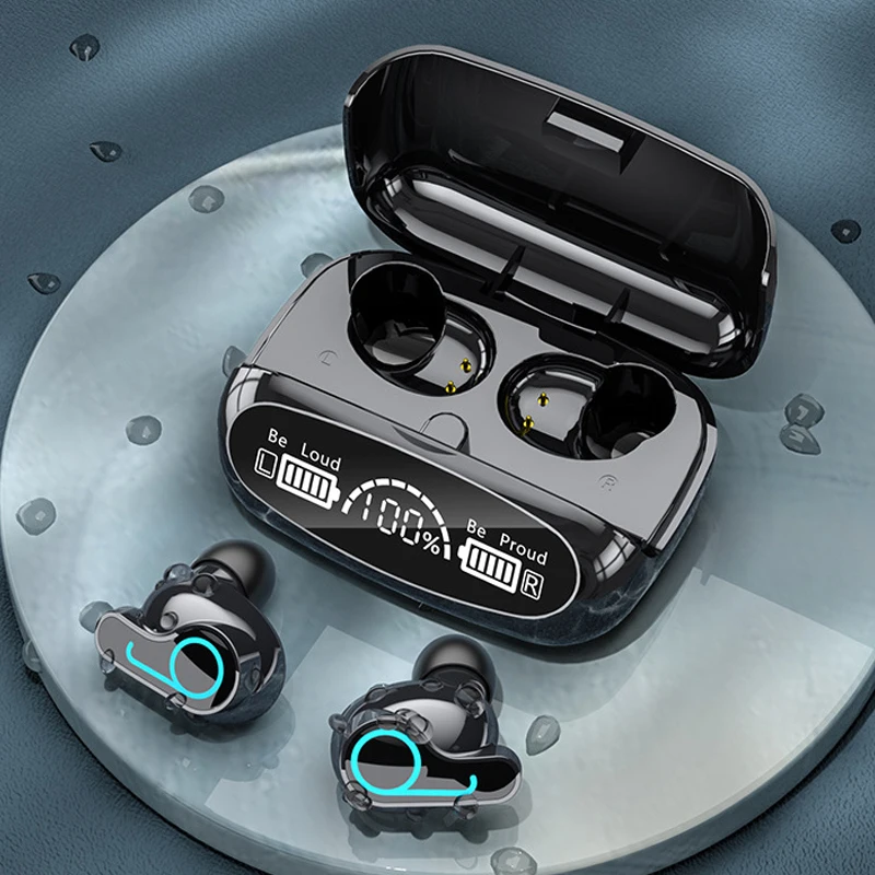 V5.1 Tws Blutooth Earbud Wireless Headphones WaterProof IPX7 Bass Stereo Noise Cancelling Earphone W/1800mAh Powerbank charger
V5.1 Tws Blutooth Earbud Wireless Headphones WaterProof IPX7 Bass Stereo Noise Cancelling Earphone W/1800mAh Powerbank charger