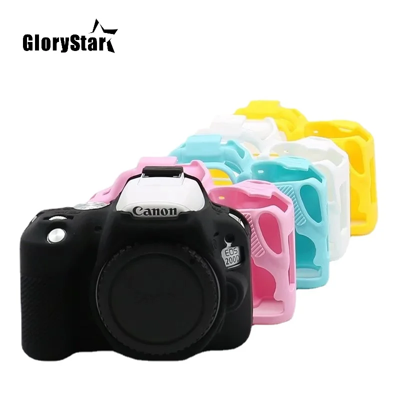 200D Rubber Silicon Case Soft Body Cover Protector Skin for Canon EOS 200D Rebel SL2 Kiss X9 DSLR Camera 
200D Rubber Silicon Case Soft Body Cover Protector Skin for Canon EOS 200D Rebel SL2 Kiss X9 DSLR Camera