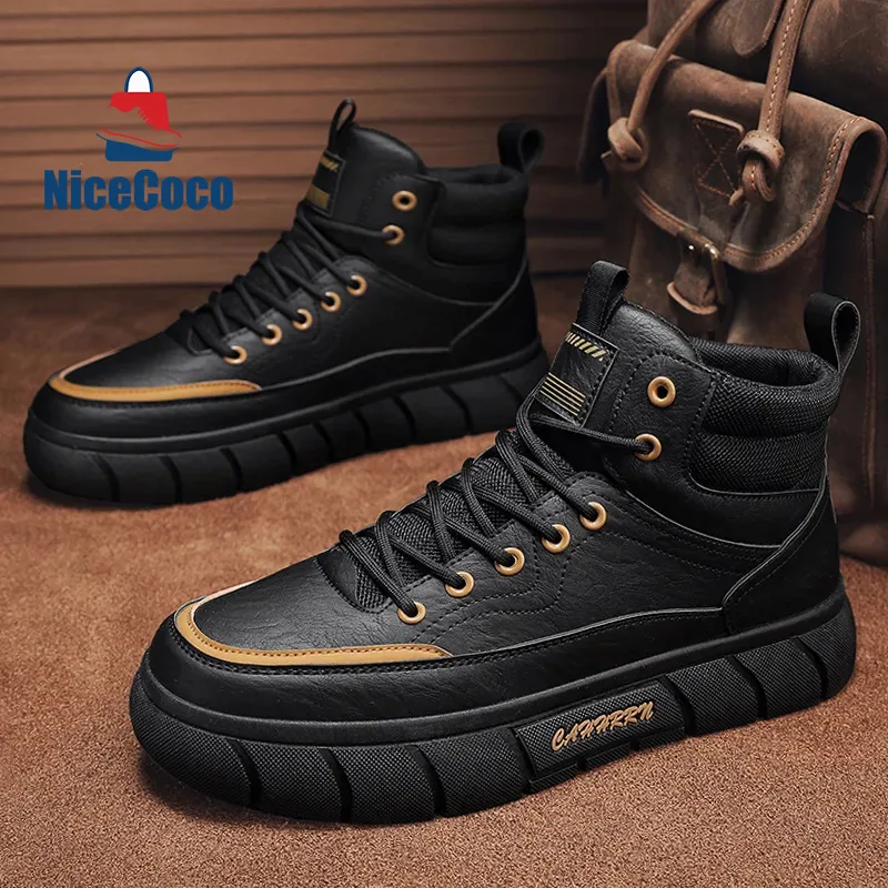 Мужские кожаные кроссовки, повседневные ботильоны на толстой нескользящей подошве, деловые ботинки в винтажном стиле, 1011
Мужские кожаные кроссовки, повседневные ботильоны на толстой нескользящей подошве, деловые ботинки в винтажном стиле, 1011