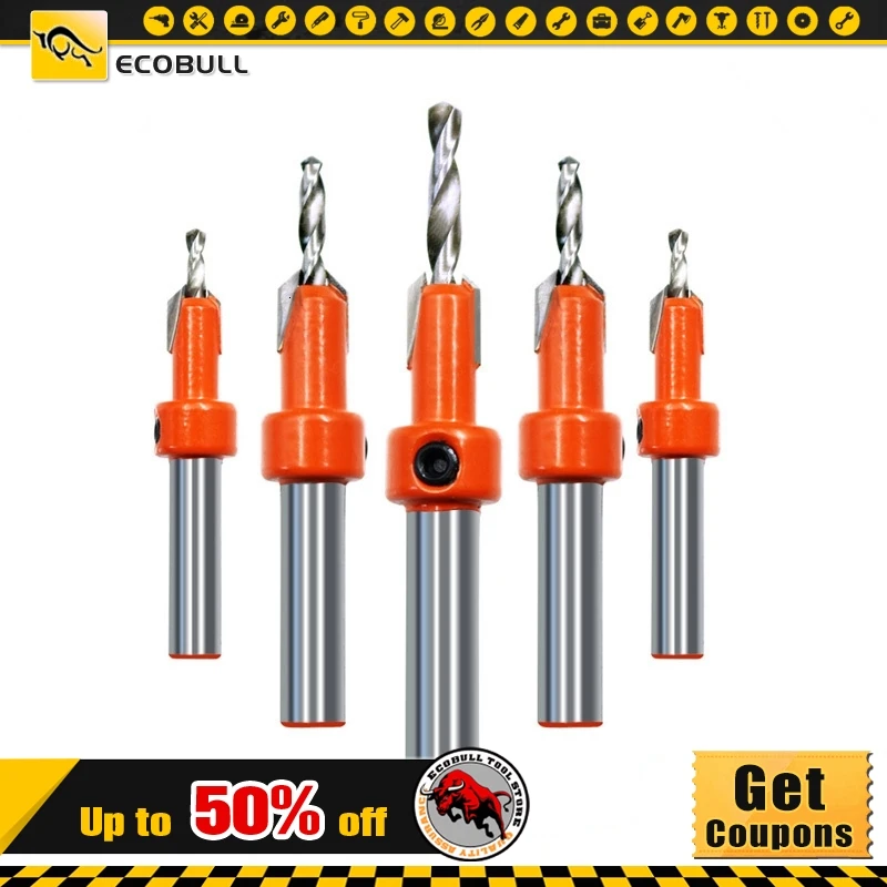 HSS Timber Woodworking Ti Countersink Drill Bit Set Screw Cutter Wood Tool For Wood Counterbore Drilling Metal Alloy Tool
HSS Timber Woodworking Ti Countersink Drill Bit Set Screw Cutter Wood Tool For Wood Counterbore Drilling Metal Alloy Tool