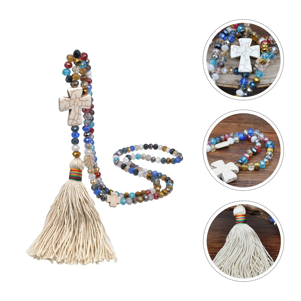 Colored Crystal Necklace Delicate Drop Charming Ladies Cross Necklaces Creative Pendant Bead Versatile
Colored Crystal Necklace Delicate Drop Charming Ladies Cross Necklaces Creative Pendant Bead Versatile