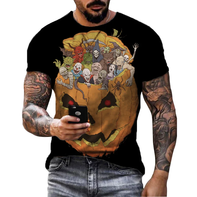 Hot Sale New 2022 Summer Tees Halloween Horror 3D Print Men Women Children Tops Short Sleeve T shirt Cool Horror Tee
Hot Sale New 2022 Summer Tees Halloween Horror 3D Print Men Women Children Tops Short Sleeve T shirt Cool Horror Tee
