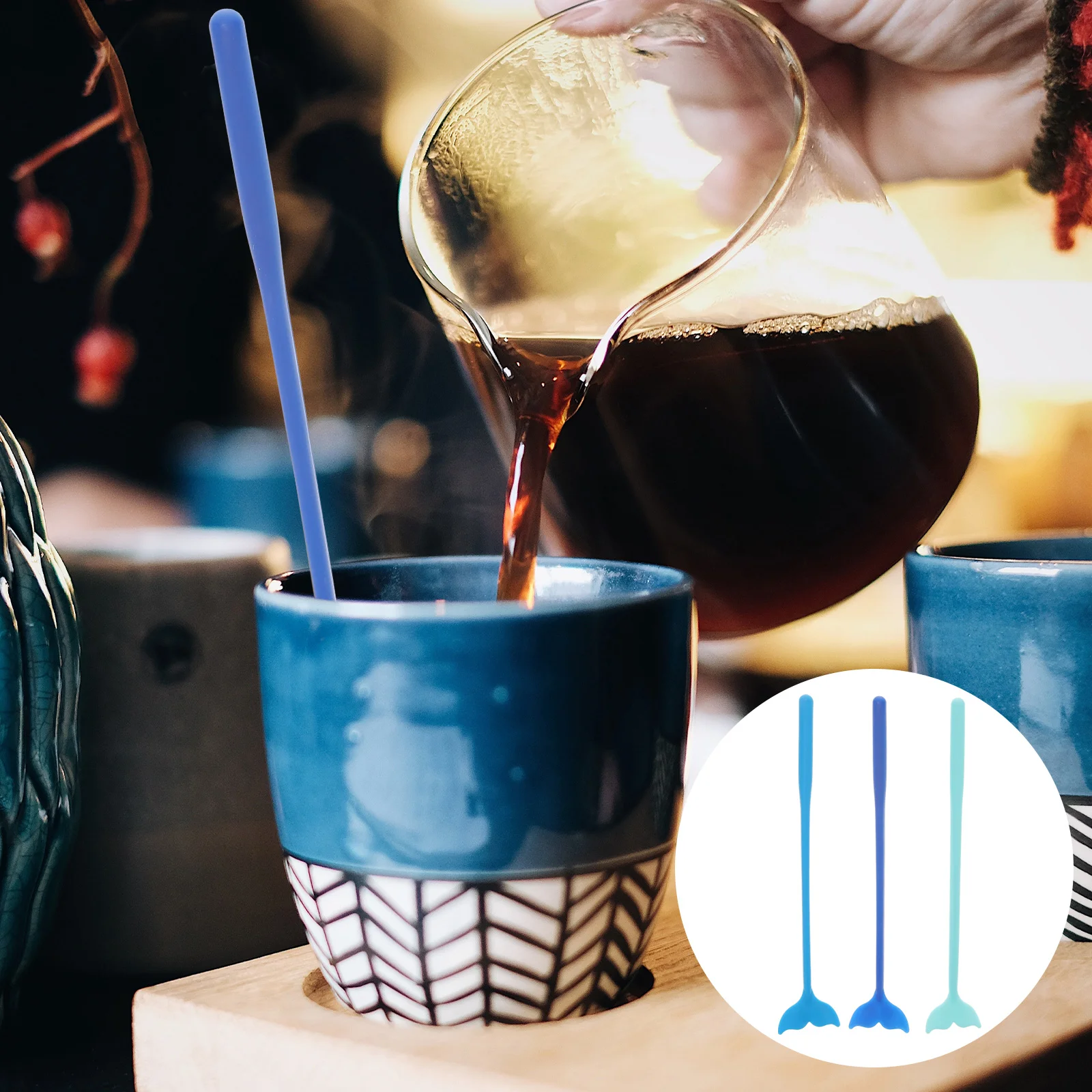 18Pcs Coffee Beverage Stirrers Stirrer Tail Stirrers Drinking Stirring Hawaii Party Drinking Supplies ( Blue )
18Pcs Coffee Beverage Stirrers Stirrer Tail Stirrers Drinking Stirring Hawaii Party Drinking Supplies ( Blue )