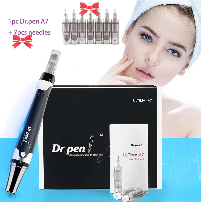 Dr.pen A7 Derma Pen Skin Repair Needling Tool for Anti-aging Acne Scars Wrinkles Wired Mode Fine-tuned Speed with 7pcs needles
Dr.pen A7 Derma Pen Skin Repair Needling Tool for Anti-aging Acne Scars Wrinkles Wired Mode Fine-tuned Speed with 7pcs needles