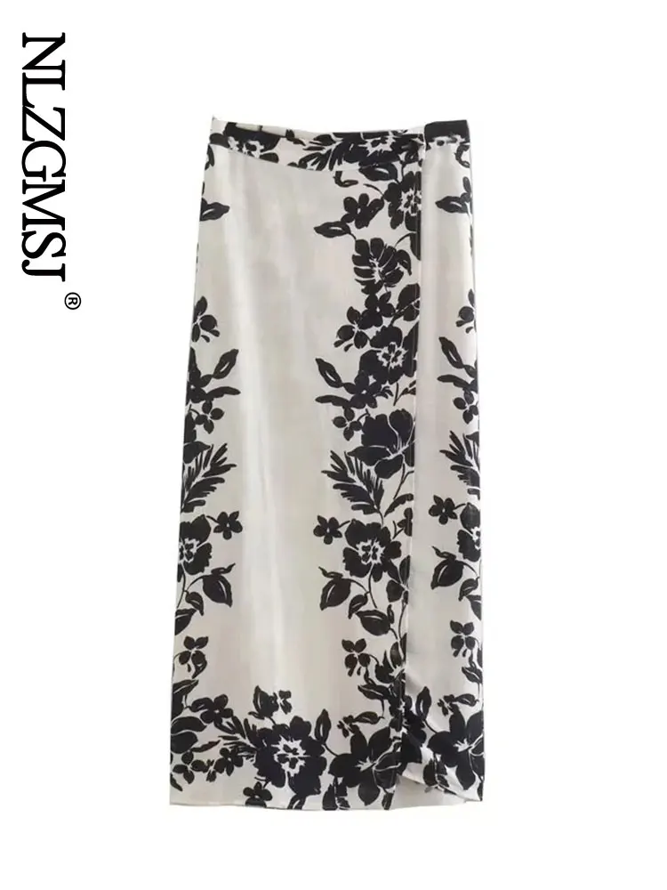 Nlzgmsj Za Vintage Mid-length Skirt Women 2022 Summer Elegant Black Floral Print A Line High Waist Midi Long Skirt Female
Nlzgmsj Za Vintage Mid-length Skirt Women 2022 Summer Elegant Black Floral Print A Line High Waist Midi Long Skirt Female