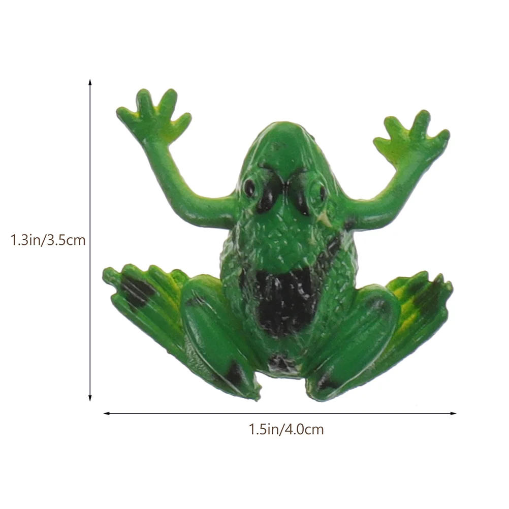 

24 Pcs Simulation Frog Small Frogs Figurines Cake Decorations Figure Model Modeling Statues Bulk Kids Toys Number