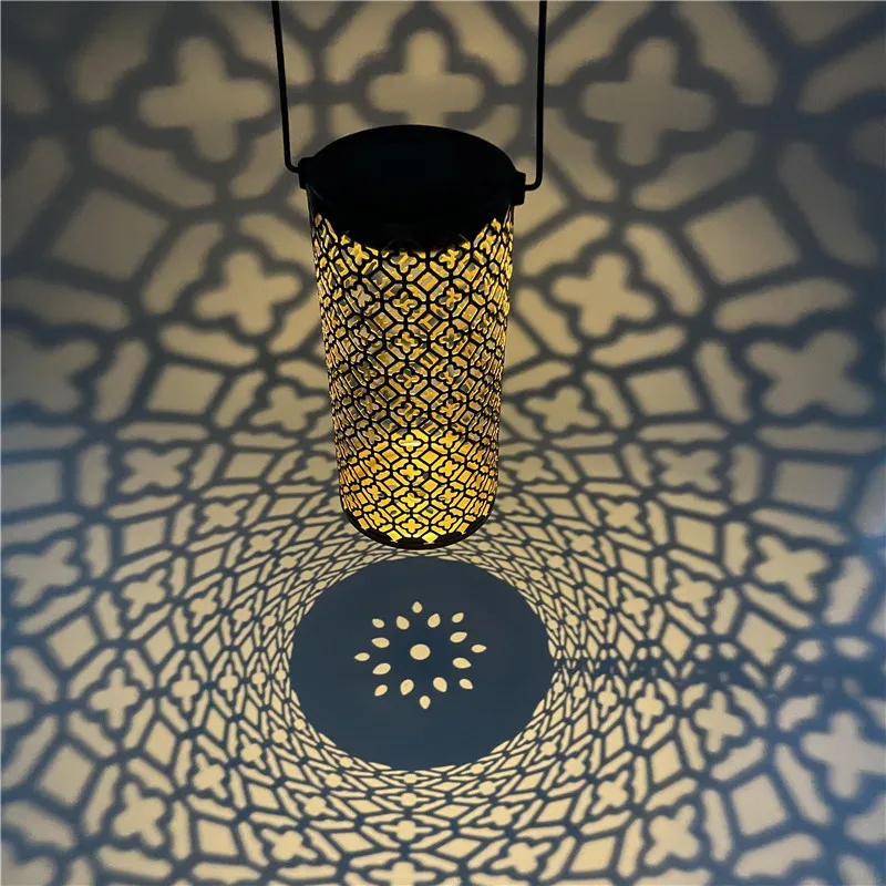 Solar Pattern Projection Lamp Hollow Solar Table Lights Portable Lantern Garden Courtyard Outdoor Walkway Decor Hanging Lamp
Solar Pattern Projection Lamp Hollow Solar Table Lights Portable Lantern Garden Courtyard Outdoor Walkway Decor Hanging Lamp