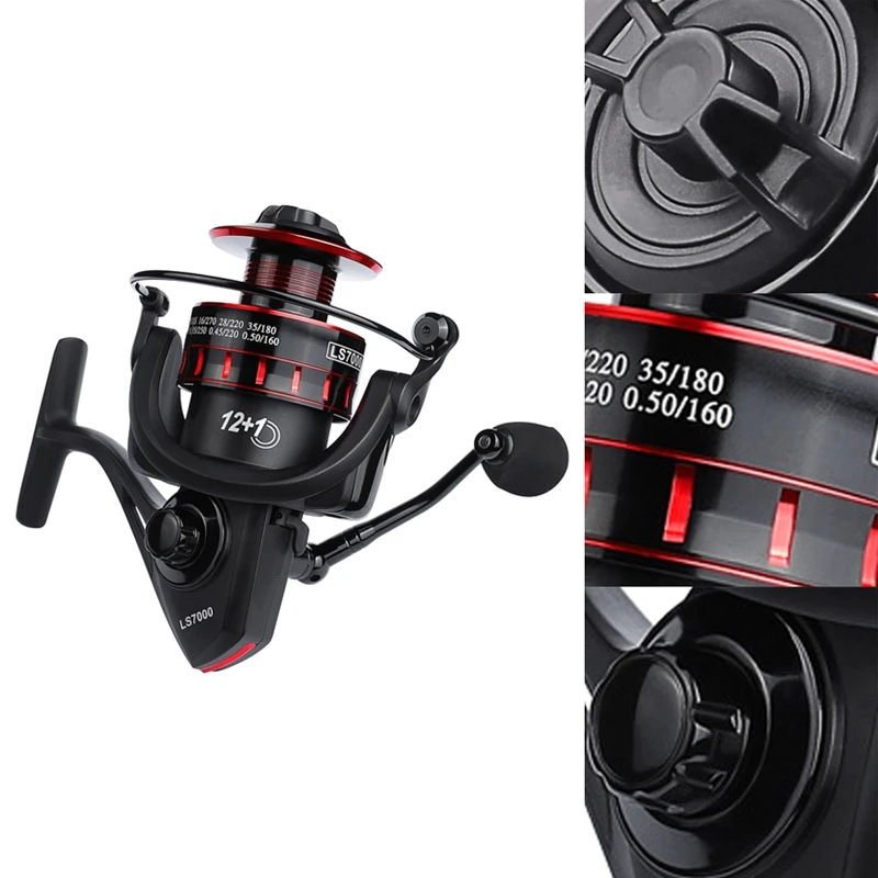 High Strength Fishing Reel LS Spinning Wheel 5.0:1 Speed Ratio Ocean Rock Fshing All Metal Line Cup 10KG Drag
High Strength Fishing Reel LS Spinning Wheel 5.0:1 Speed Ratio Ocean Rock Fshing All Metal Line Cup 10KG Drag