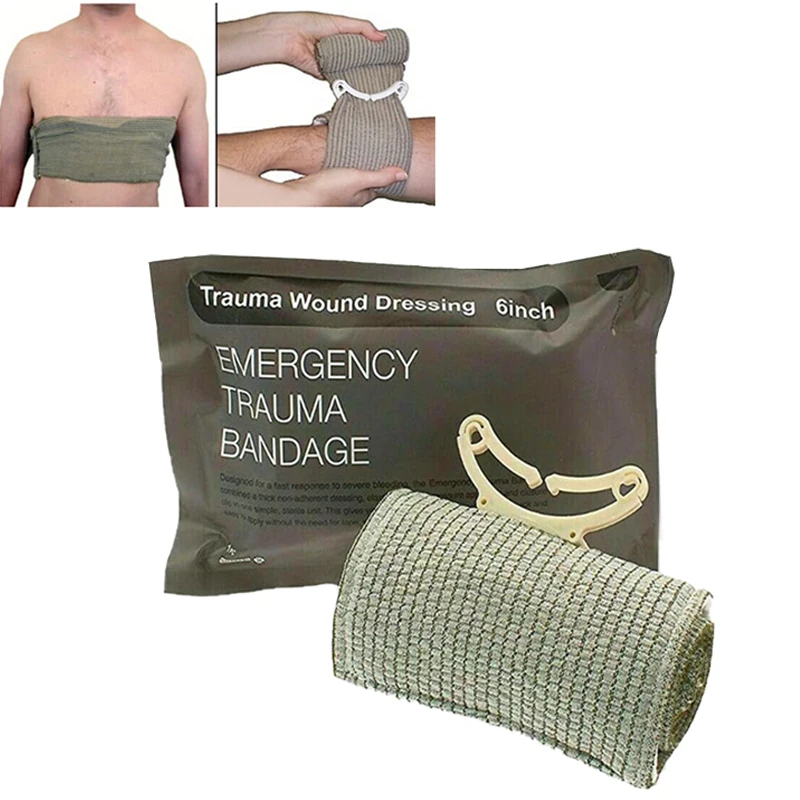 4/6 Inches Israeli Bandage Trauma Emergency Compression Bandages First Aid Hemostasis Bandage
4/6 Inches Israeli Bandage Trauma Emergency Compression Bandages First Aid Hemostasis Bandage