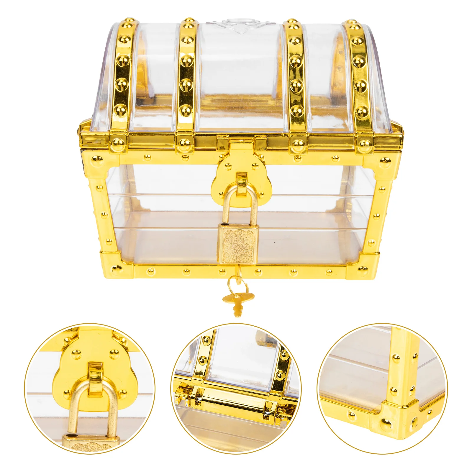 Treasure Box Pirate Jewelry Storage Kids Transparent Vintage Toy Trinket Plastic Case Cosplay Keepsake Clear Party Child Bank
Treasure Box Pirate Jewelry Storage Kids Transparent Vintage Toy Trinket Plastic Case Cosplay Keepsake Clear Party Child Bank