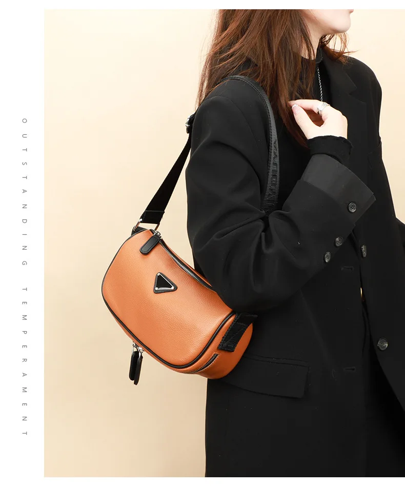 Genuine Leather Bag 2022 New Simple Fashion Contrast Color Single Shoulder Messenger Bag Texture Soft Leather Women's Bag
Genuine Leather Bag 2022 New Simple Fashion Contrast Color Single Shoulder Messenger Bag Texture Soft Leather Women's Bag