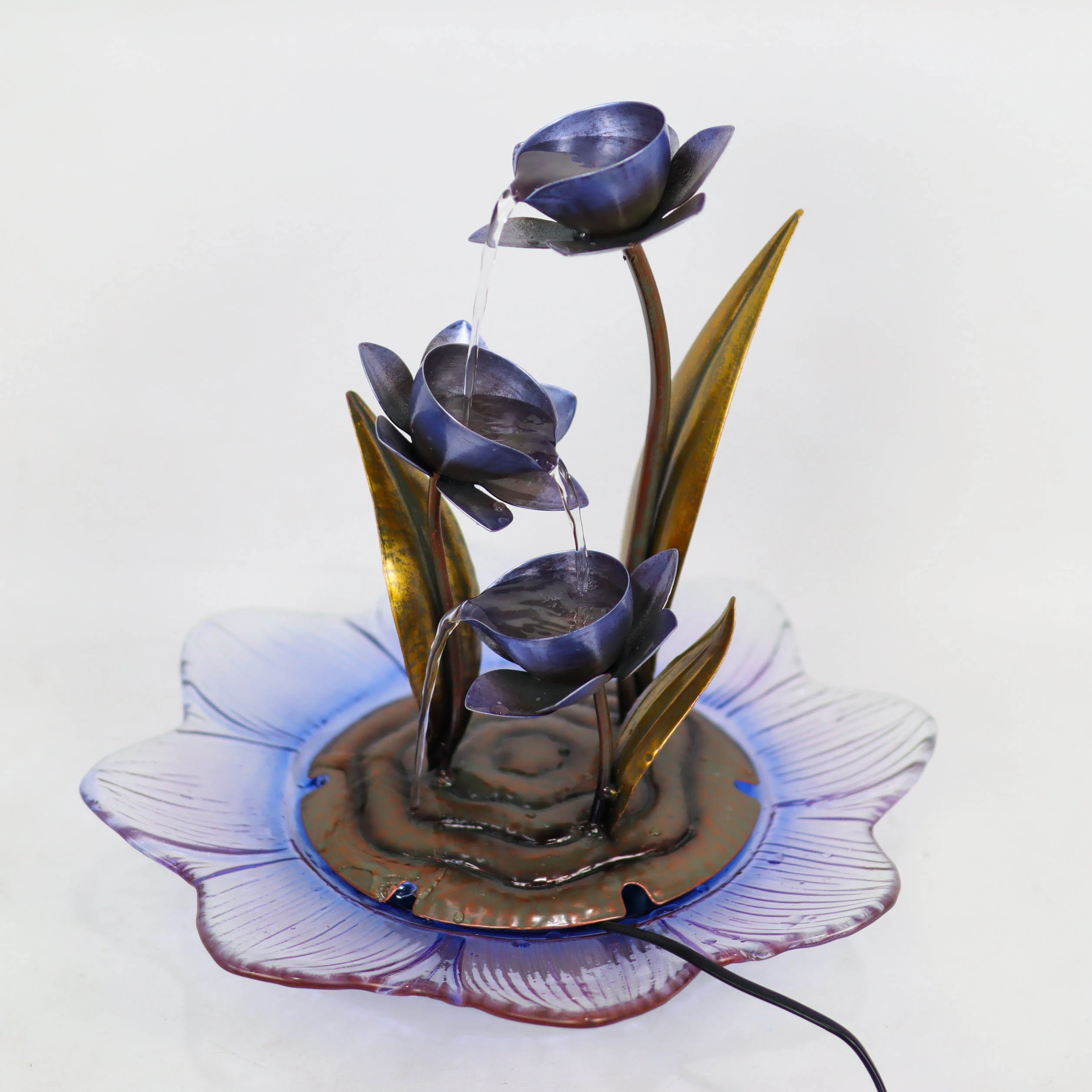 Water Fountain Indoor Tabletop Waterfall Fountain 3-Tiers Metal Rose Relaxation Tabletop Fountain Desk Decoration
Water Fountain Indoor Tabletop Waterfall Fountain 3-Tiers Metal Rose Relaxation Tabletop Fountain Desk Decoration