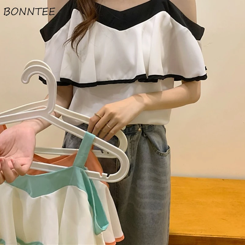 Blouses Women Sexy Lovely Cute Summer Cool Kawaii All-match Street Wear Harajuku New Arrival Cosy Korean Style Popular Trendy
Blouses Women Sexy Lovely Cute Summer Cool Kawaii All-match Street Wear Harajuku New Arrival Cosy Korean Style Popular Trendy