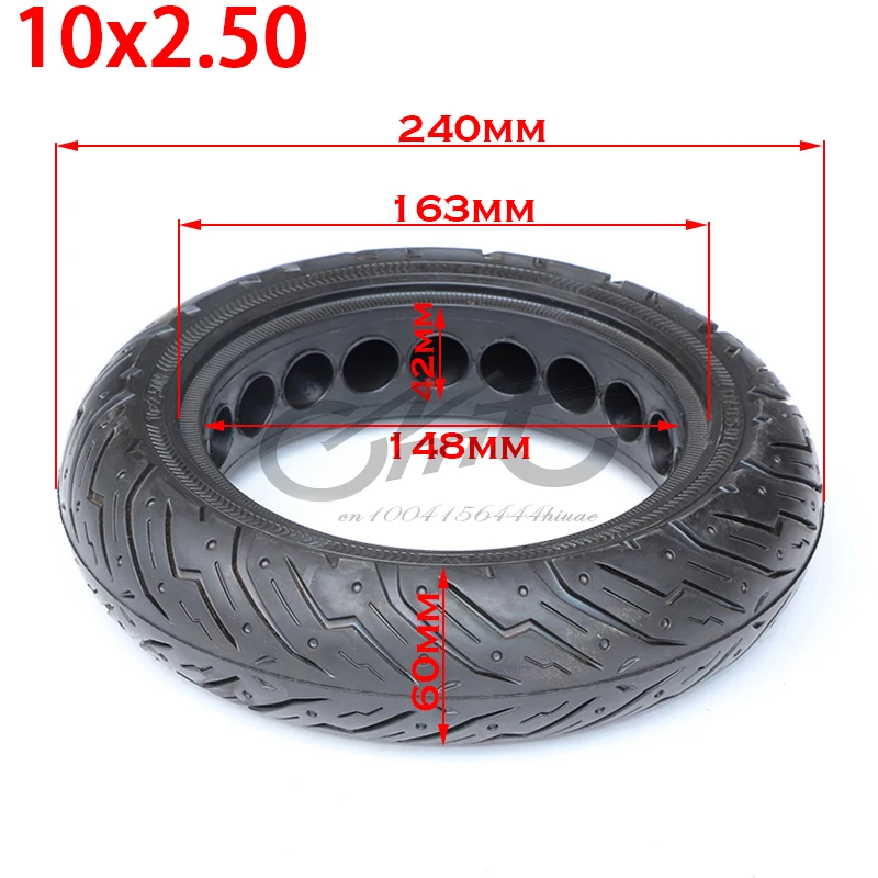 High quality 10x2.50 honeycomb solid tire for 10 Inch Electric Scooter G30 Max 60/70-6.5 Non-Inflation Explosion-Proof Tire
High quality 10x2.50 honeycomb solid tire for 10 Inch Electric Scooter G30 Max 60/70-6.5 Non-Inflation Explosion-Proof Tire