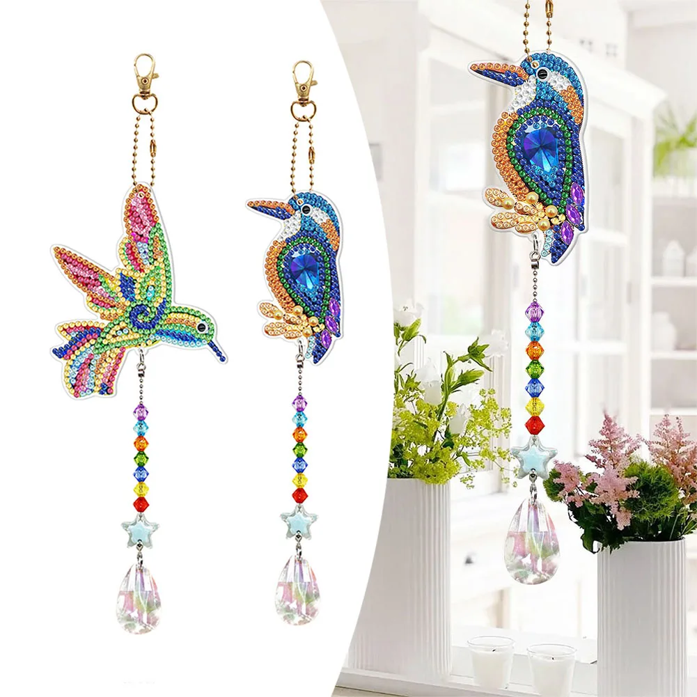 2 Pcs Hanging Wind Chimes Ornament 3D Diamond Painting For Home Garden Decor DIY Wind Chimes Decoration For Party Wedding
2 Pcs Hanging Wind Chimes Ornament 3D Diamond Painting For Home Garden Decor DIY Wind Chimes Decoration For Party Wedding