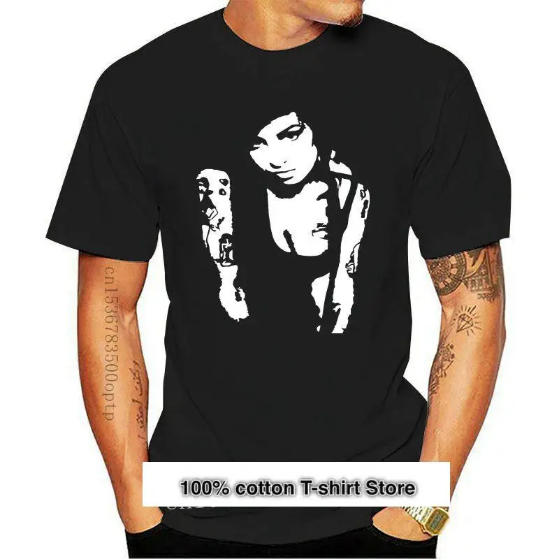 Camisetas divertidas de algodón para hombre, Camiseta estampada de AMY WINEHOUSE, Tops de cuello redondo negro, camiseta de moda
Camisetas divertidas de algodón para hombre, Camiseta estampada de AMY WINEHOUSE, Tops de cuello redondo negro, camiseta de moda