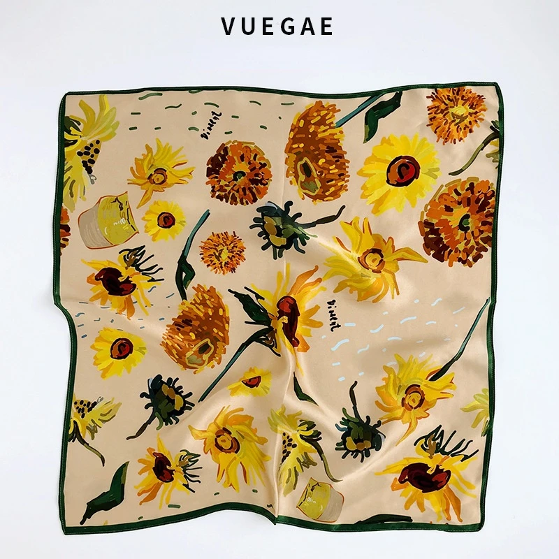 Silk Scarf Female 100% Mulberry Silk Scarves Women Korean Fashion Foulard Square Small Headband Mint Green Daisy Thin Silk Scarf
Silk Scarf Female 100% Mulberry Silk Scarves Women Korean Fashion Foulard Square Small Headband Mint Green Daisy Thin Silk Scarf