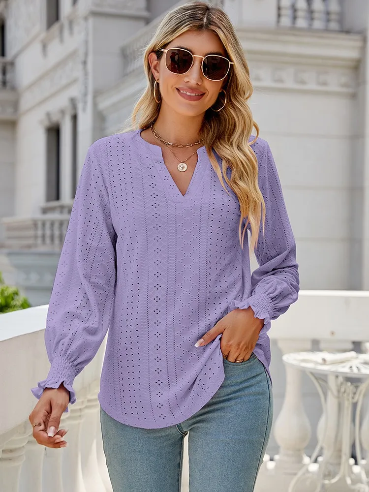 Blusas Lisas De Manga Larga Con Cuello En V Para Mujer, Camisa Elegante Para Trabajo De Oficina, Informal, 2022
Blusas Lisas De Manga Larga Con Cuello En V Para Mujer, Camisa Elegante Para Trabajo De Oficina, Informal, 2022