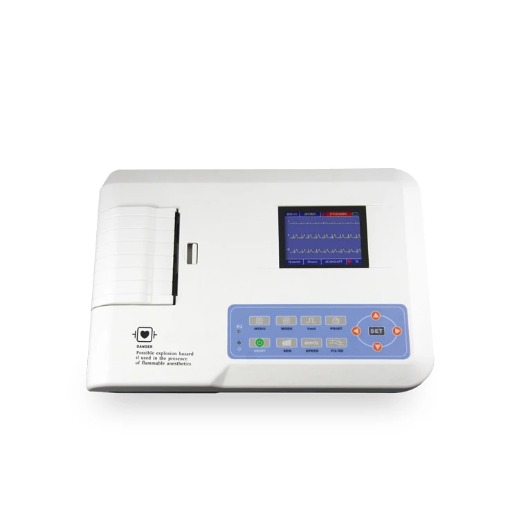THR-ECG-300GT Digital Single Channel ECG EKG Machine Medical Equipment Electrocardiogram Machine
THR-ECG-300GT Digital Single Channel ECG EKG Machine Medical Equipment Electrocardiogram Machine