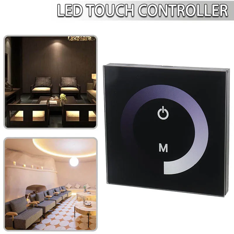 12~24V LED Controller Brightness Touch Panel Portable Dimmer Wall Switch Controller For monochrome LED strip
12~24V LED Controller Brightness Touch Panel Portable Dimmer Wall Switch Controller For monochrome LED strip