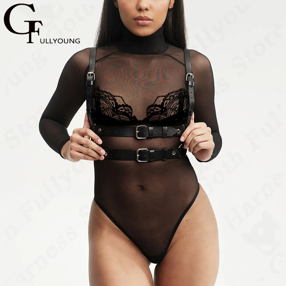 Sexy Body Harness Corset Leather Lingerie Woman Harness Belt Garter Bondage Lingerie Fetish Wear Clothing Suspenders for Women
Sexy Body Harness Corset Leather Lingerie Woman Harness Belt Garter Bondage Lingerie Fetish Wear Clothing Suspenders for Women