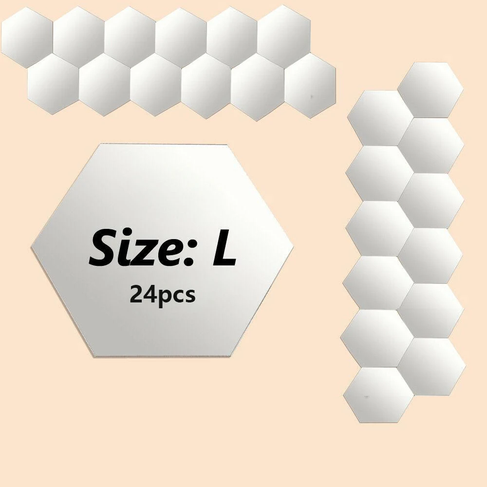 12/24PCS 3D Mirror Wall Stickers Acrylic Hexagon Removable Acrylic Wall Stickers DIY Art Decal For TV Background Room Home Decor
12/24PCS 3D Mirror Wall Stickers Acrylic Hexagon Removable Acrylic Wall Stickers DIY Art Decal For TV Background Room Home Decor