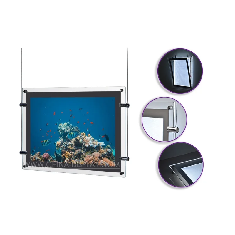 Super Slim Clear Frame Frame-less Advertising Single-Side Advertising Crystal LED Acrylic Light Box Sign
Super Slim Clear Frame Frame-less Advertising Single-Side Advertising Crystal LED Acrylic Light Box Sign