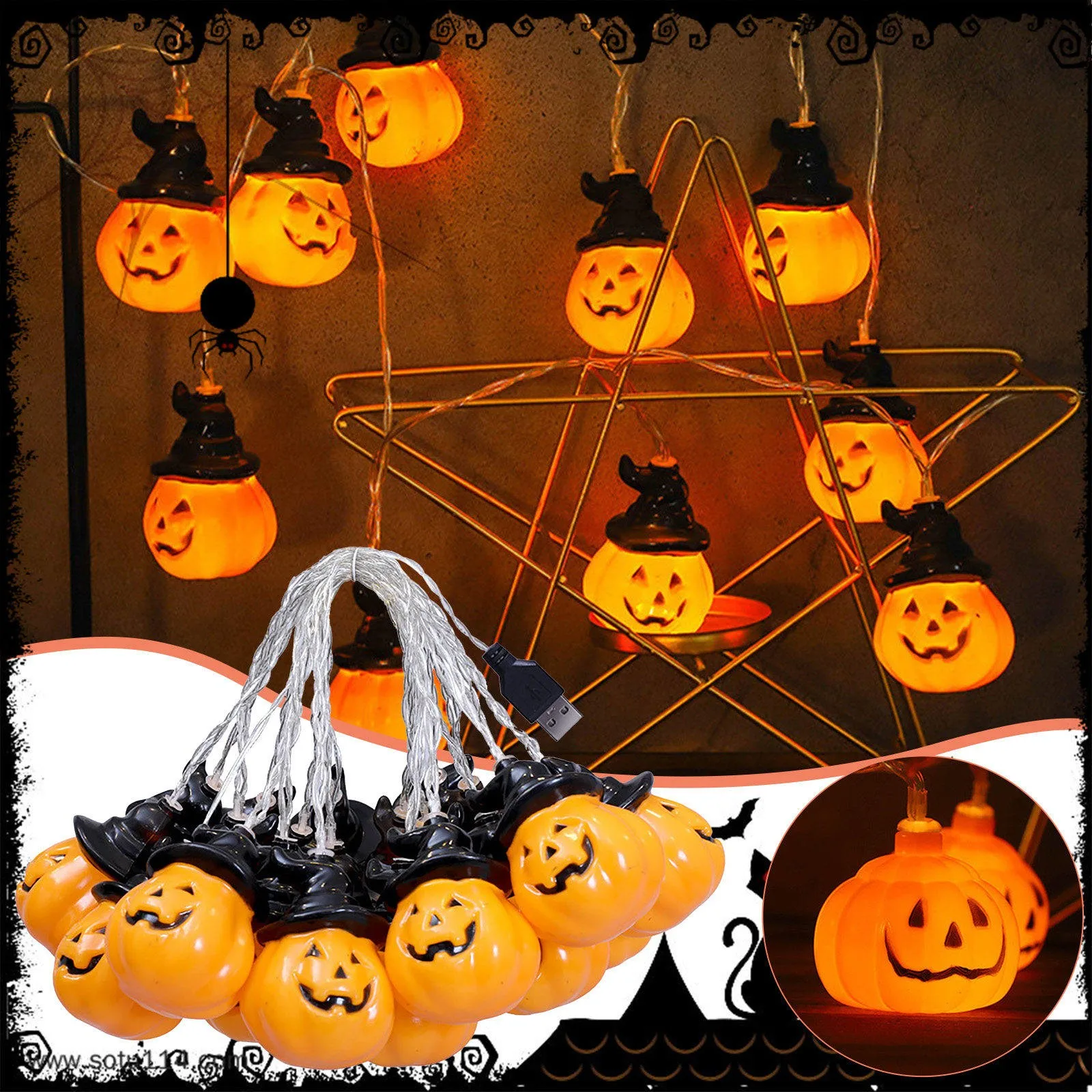 Christmas Light Bulb Pumpkin LED String Lights 6.5ft Halloween Battery Powered For Indoor Outdoor Christmas Lights Cord Short
Christmas Light Bulb Pumpkin LED String Lights 6.5ft Halloween Battery Powered For Indoor Outdoor Christmas Lights Cord Short