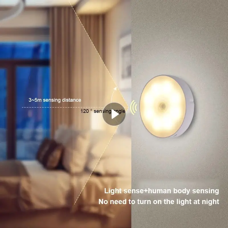 Motion Sensor Lights LED Nightlights USB Chargeable Night Light Wall Lamps For Stairs Hallway Closet Cabinet Light Bedroom Decor
Motion Sensor Lights LED Nightlights USB Chargeable Night Light Wall Lamps For Stairs Hallway Closet Cabinet Light Bedroom Decor