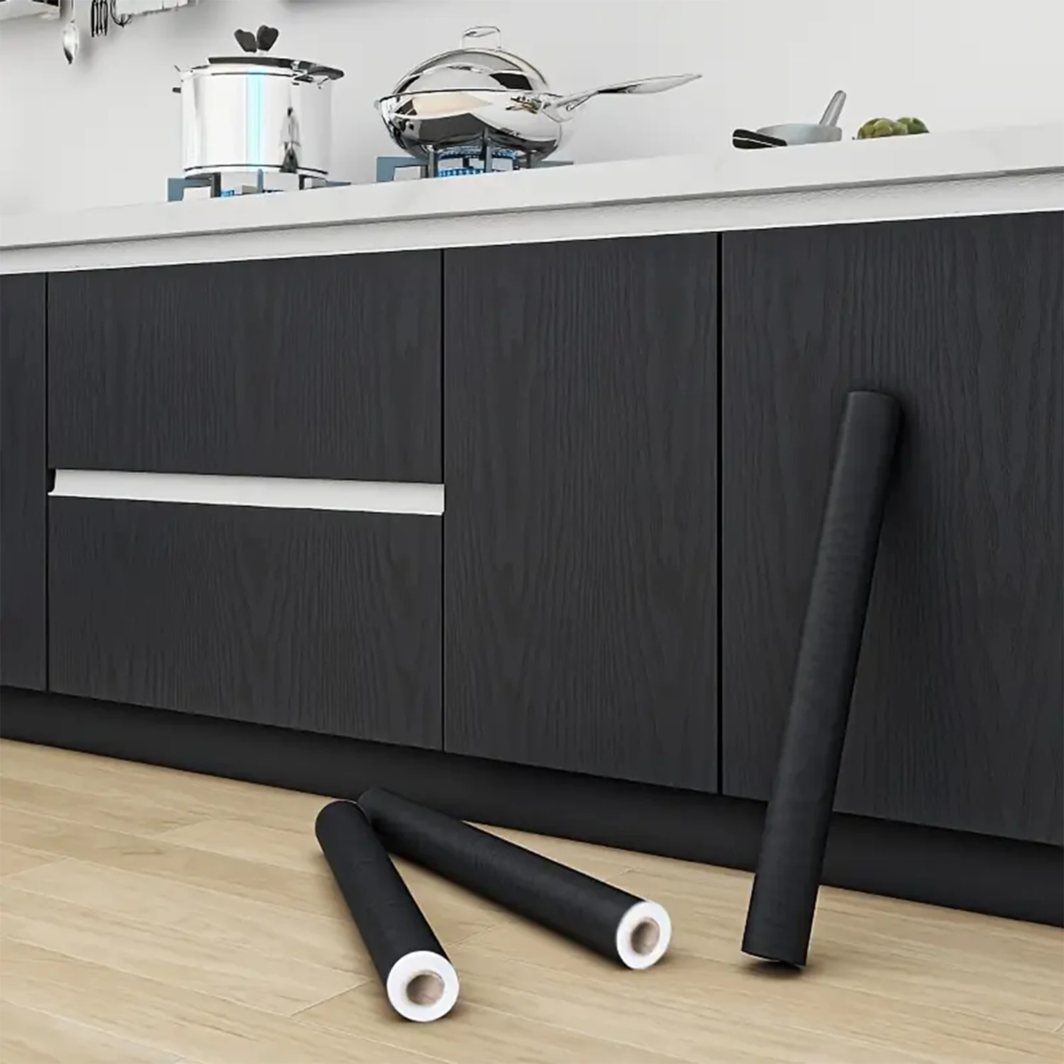 Виниловые обои под дерево черные
Виниловые обои под дерево черные