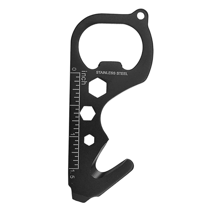 Outdoor Multifunction Tool Gadget for Screwdriver Wrench Bottle Opener Ruler Stainless Steel Pocket Tool High Hardness
Outdoor Multifunction Tool Gadget for Screwdriver Wrench Bottle Opener Ruler Stainless Steel Pocket Tool High Hardness