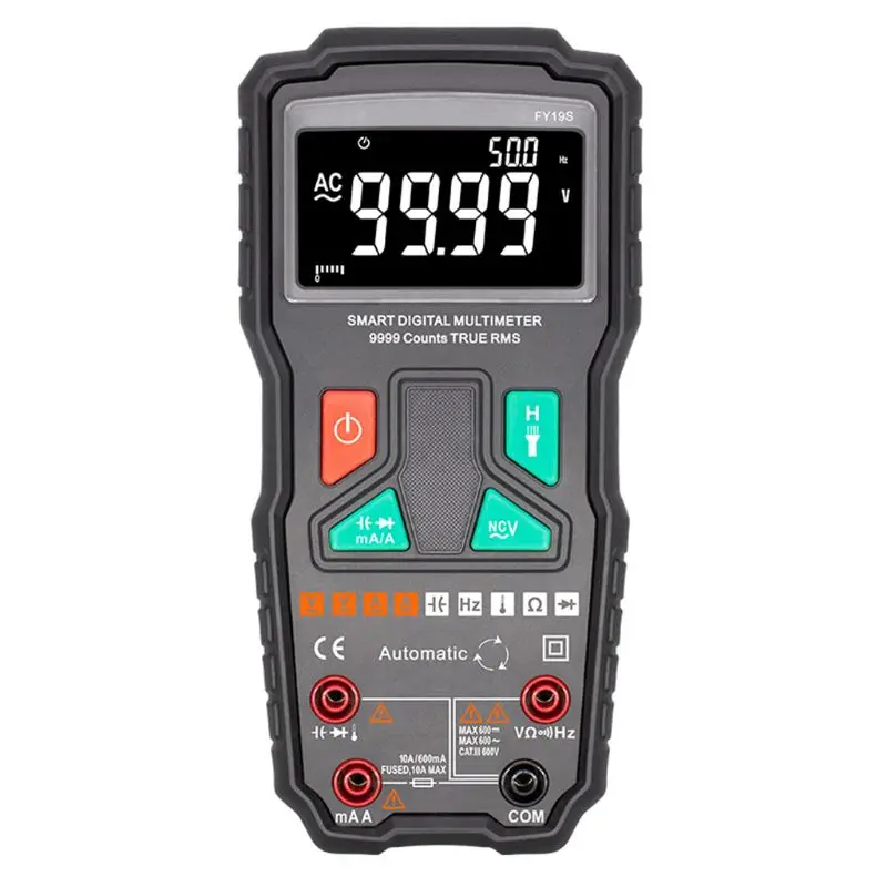 High Precision Smart Multimeter Digital Handheld Automatic AC DC Voltage Current Meter Multifunctional Voltmeter Ammeter
High Precision Smart Multimeter Digital Handheld Automatic AC DC Voltage Current Meter Multifunctional Voltmeter Ammeter