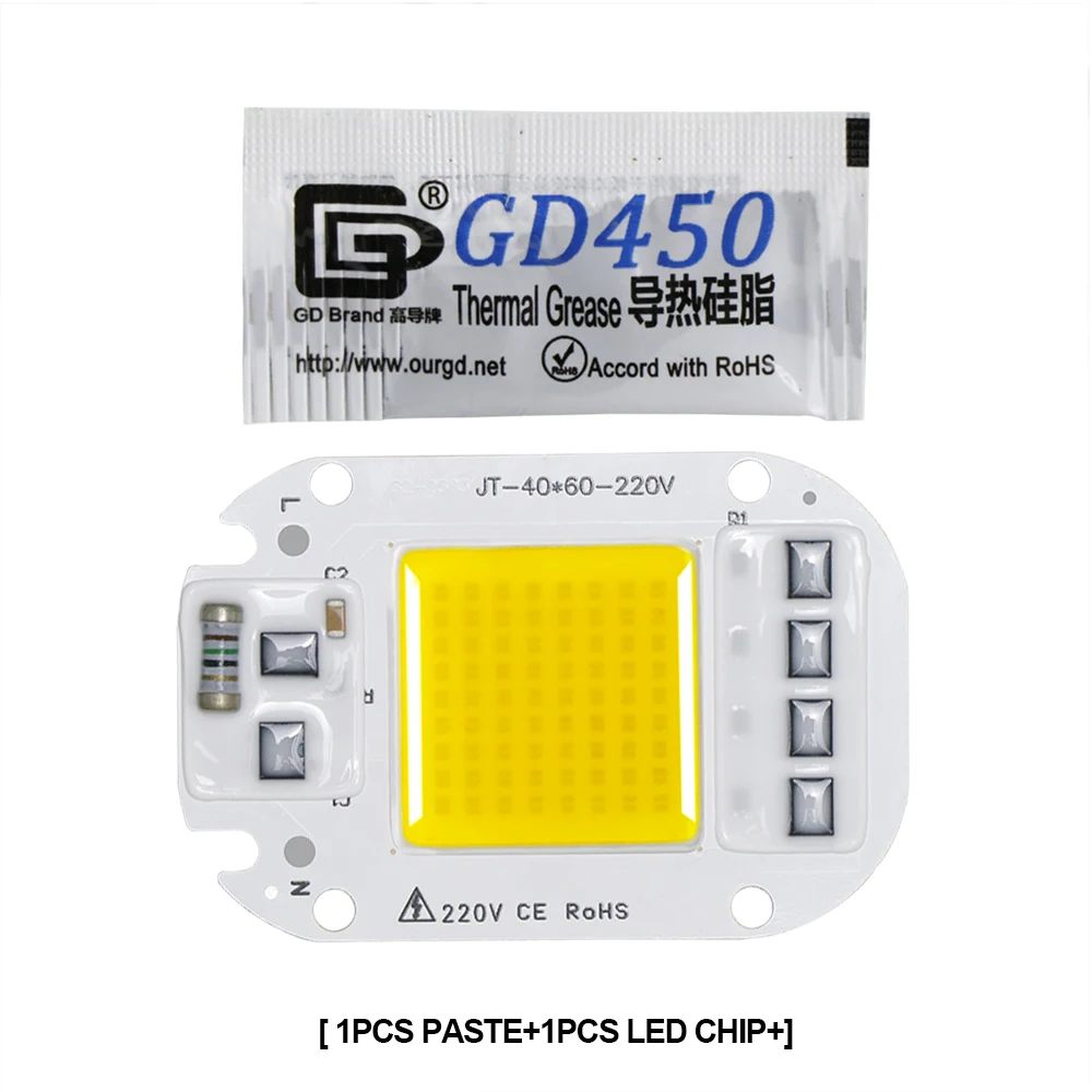 Hot sale LED grow light chip Hydroponice AC 50W 3500k 6000k with thermal paste frame for indoor grow lighting
Hot sale LED grow light chip Hydroponice AC 50W 3500k 6000k with thermal paste frame for indoor grow lighting
