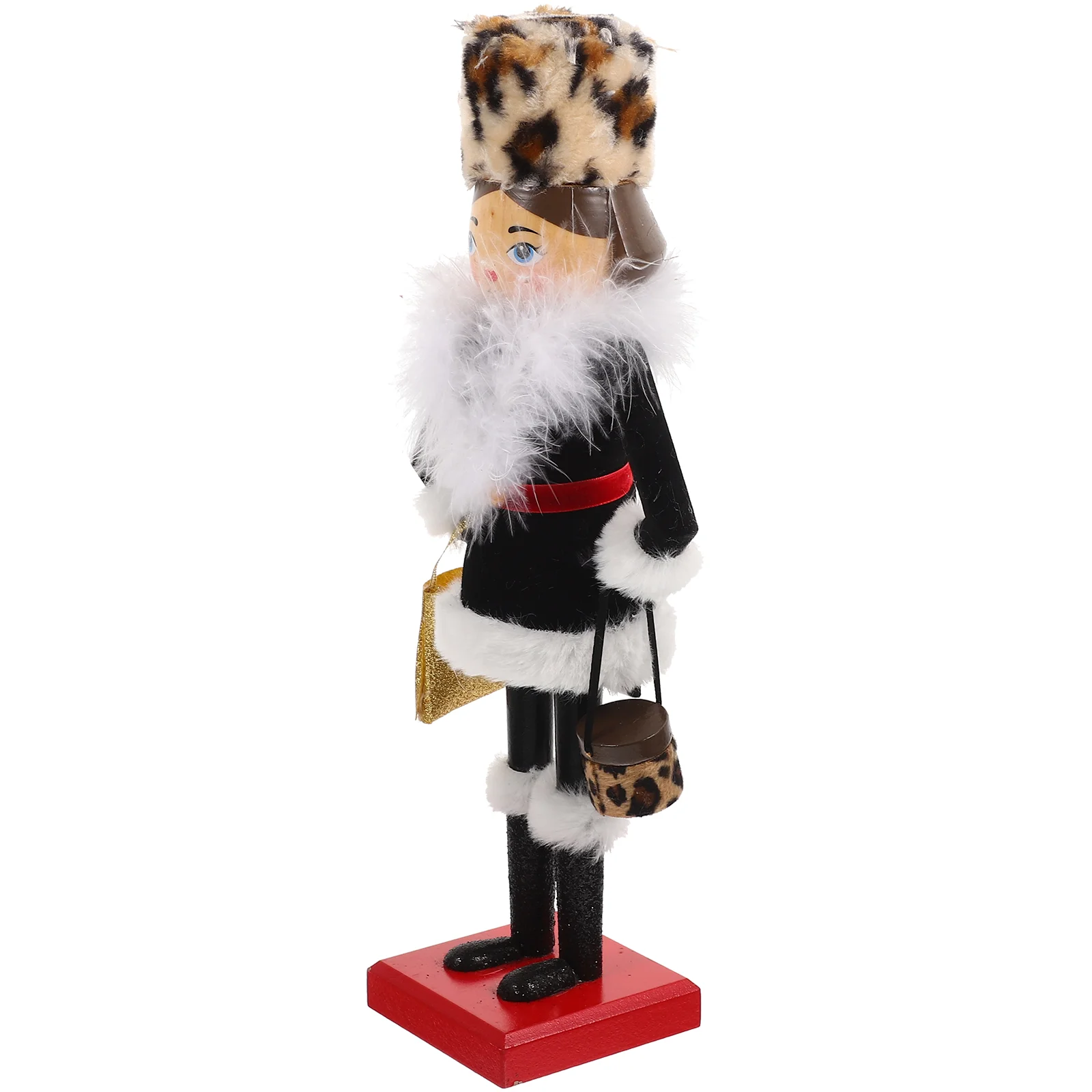 Christmas Nutcracker Ornaments Wooden Shopping Lady Nutcracker Wood Glitter Female Shopper Nutcracker Figurine Decorations
Christmas Nutcracker Ornaments Wooden Shopping Lady Nutcracker Wood Glitter Female Shopper Nutcracker Figurine Decorations